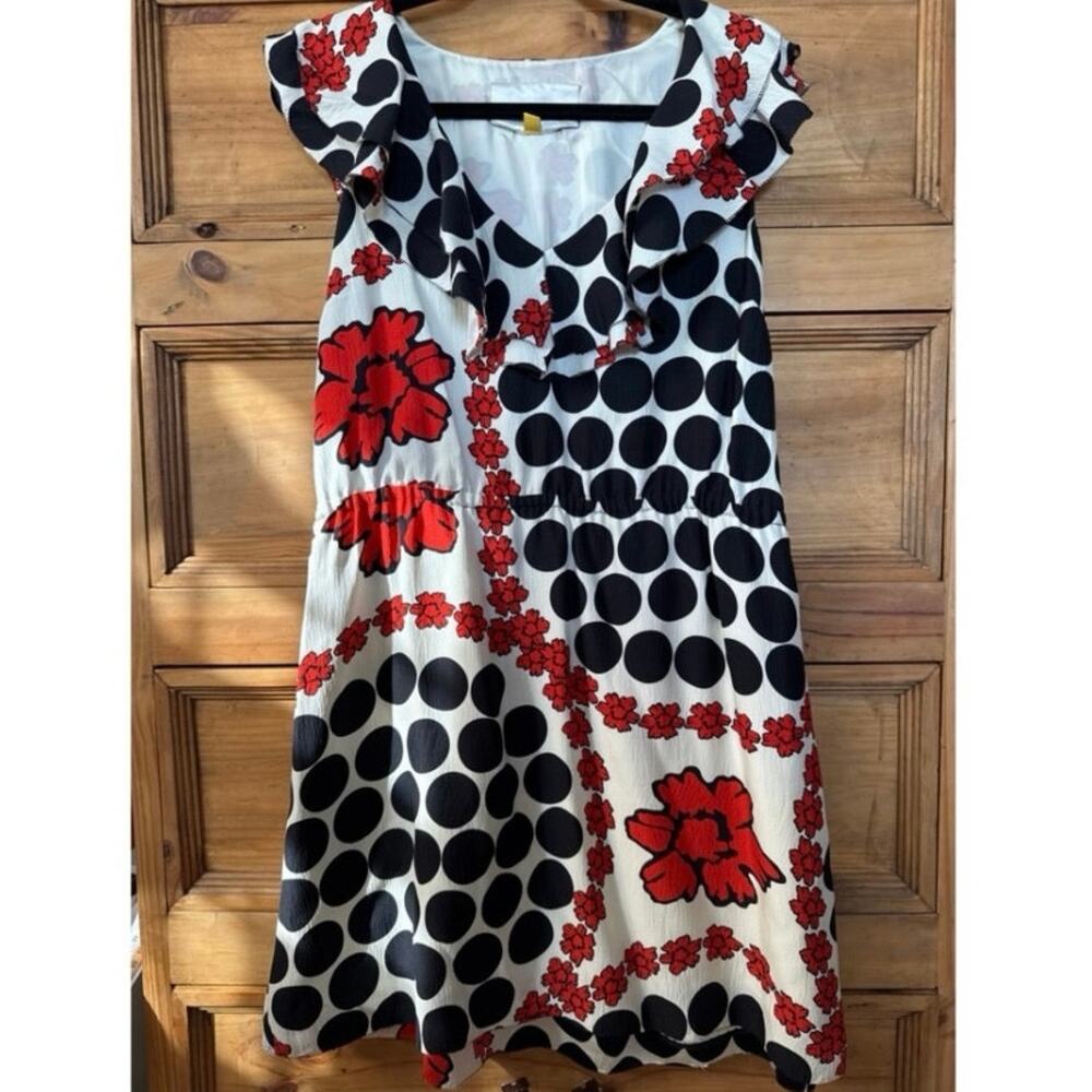 Anthropologie Leifsdottir Abbey Rose silk dress 10